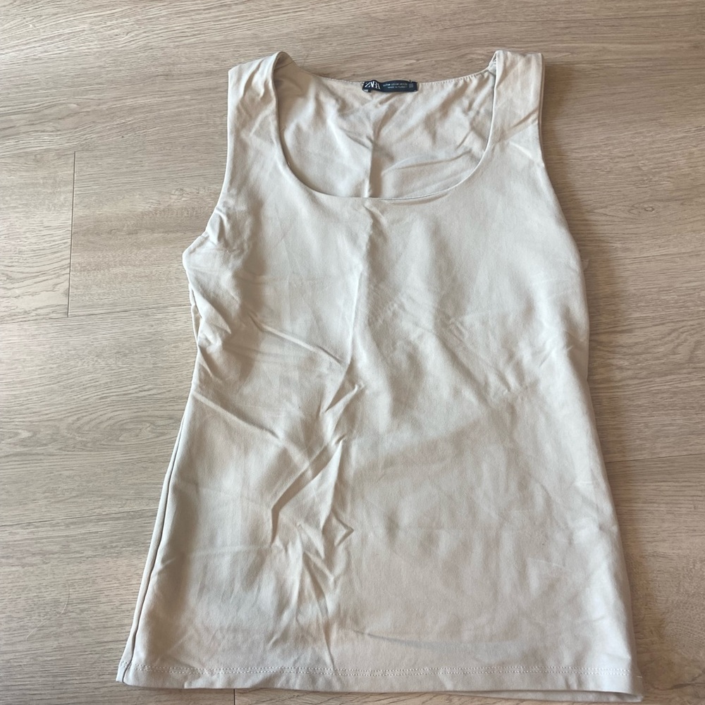 Zara Beige Tank - medium